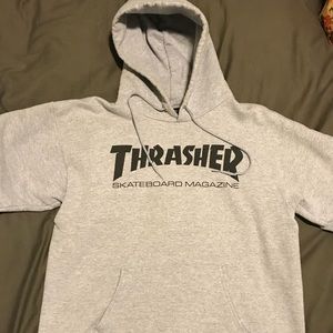 Thrasher Hoodie Men size Small Heather Gray